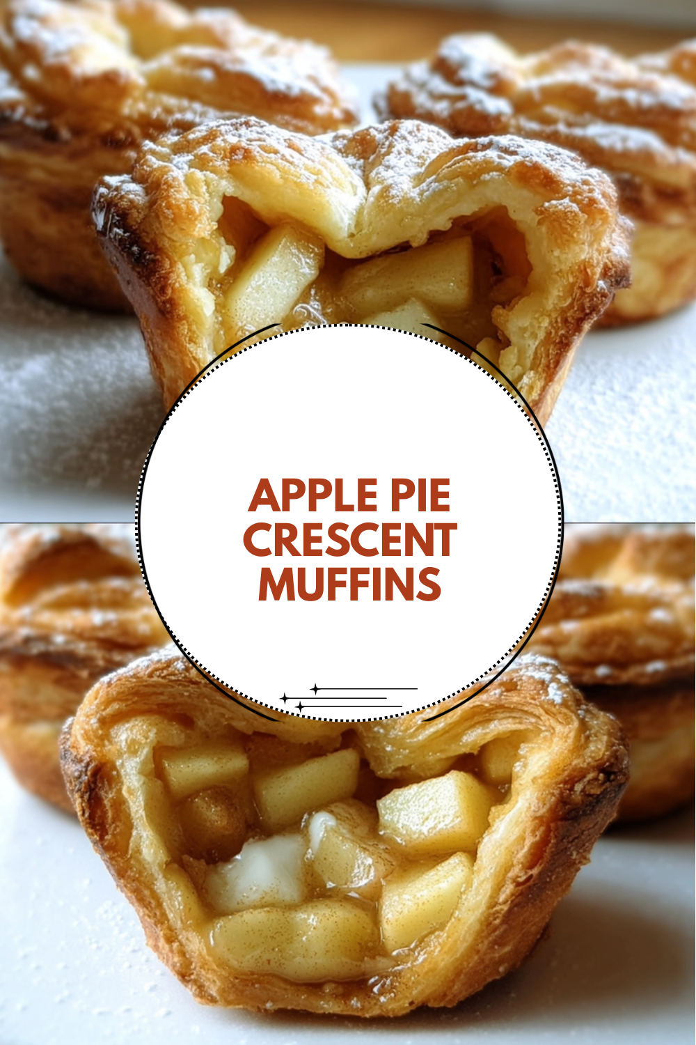 Apple Pie Crescent Muffins