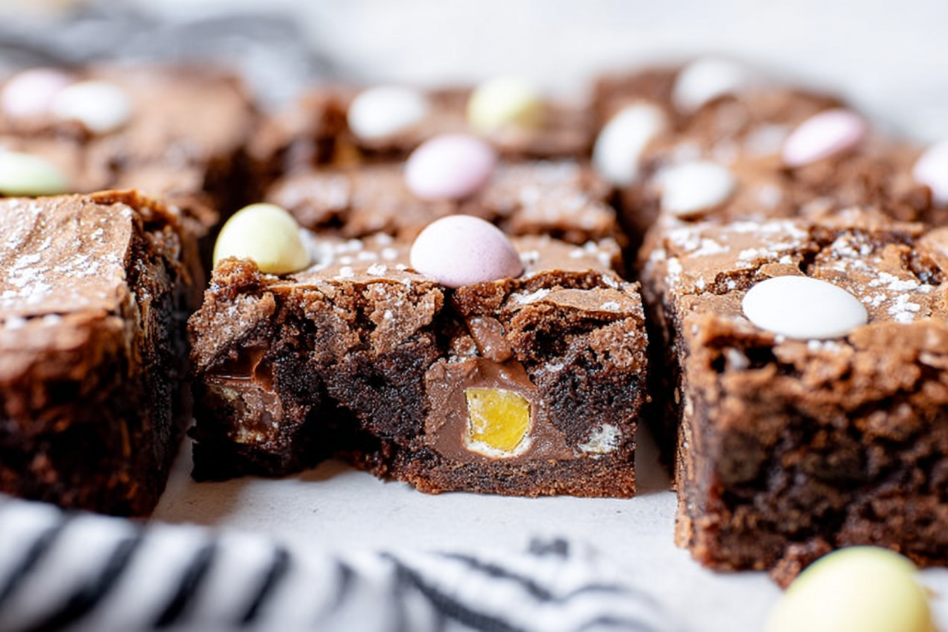 Cadbury Egg Brownies