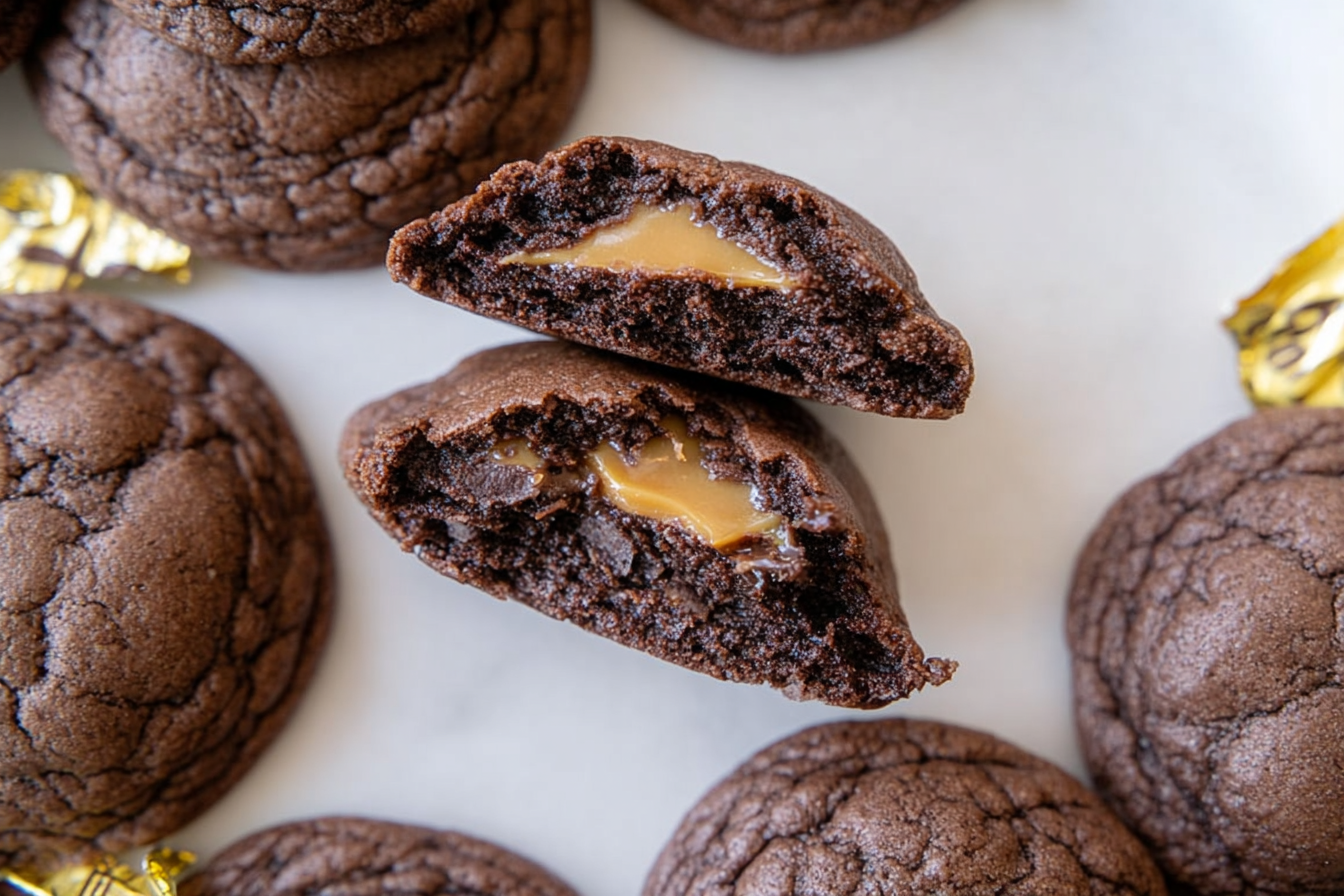 Chocolate Caramel Cookies