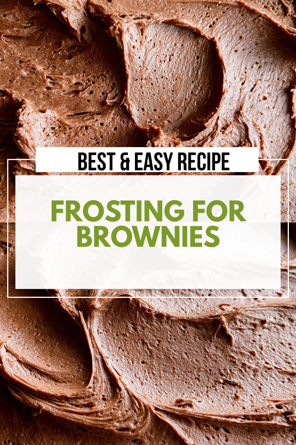 Frosting For Brownies