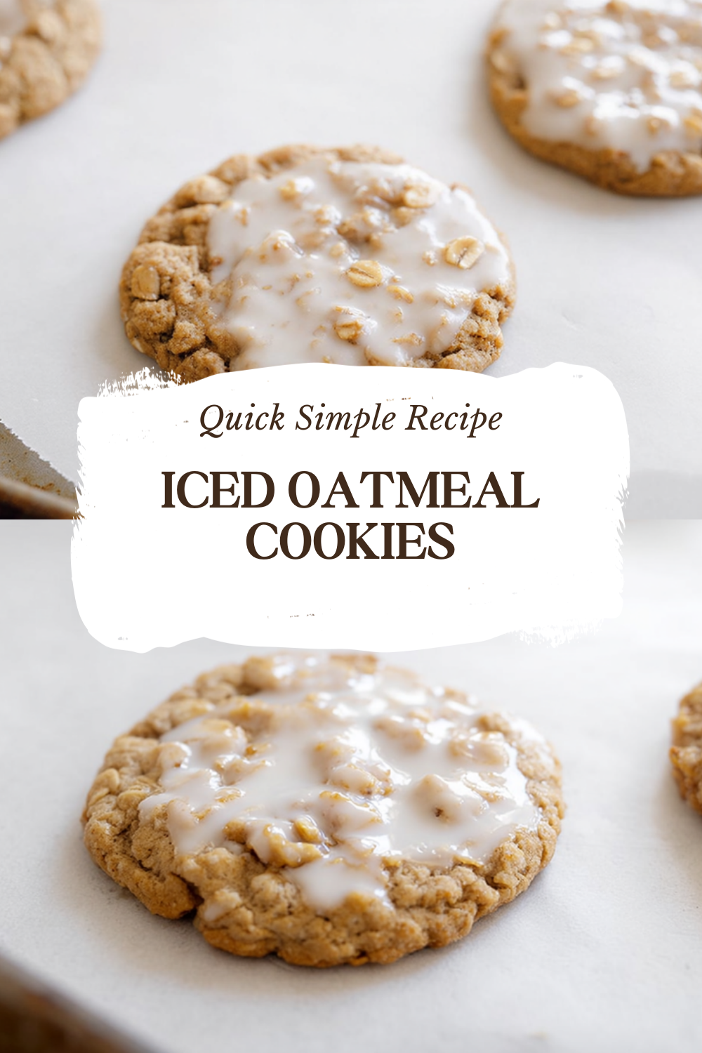 Iced Oatmeal Cookies