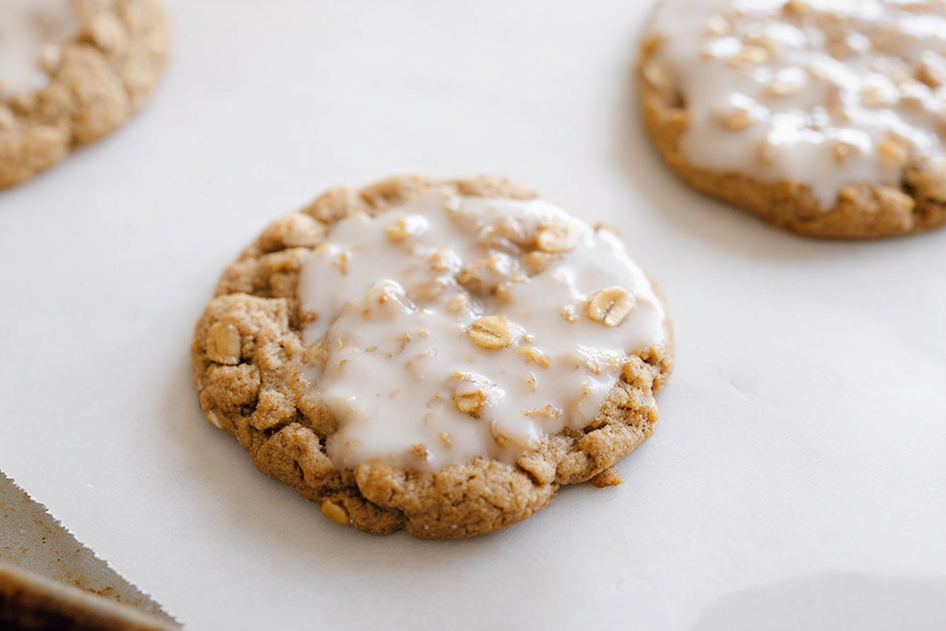 Iced Oatmeal Cookies