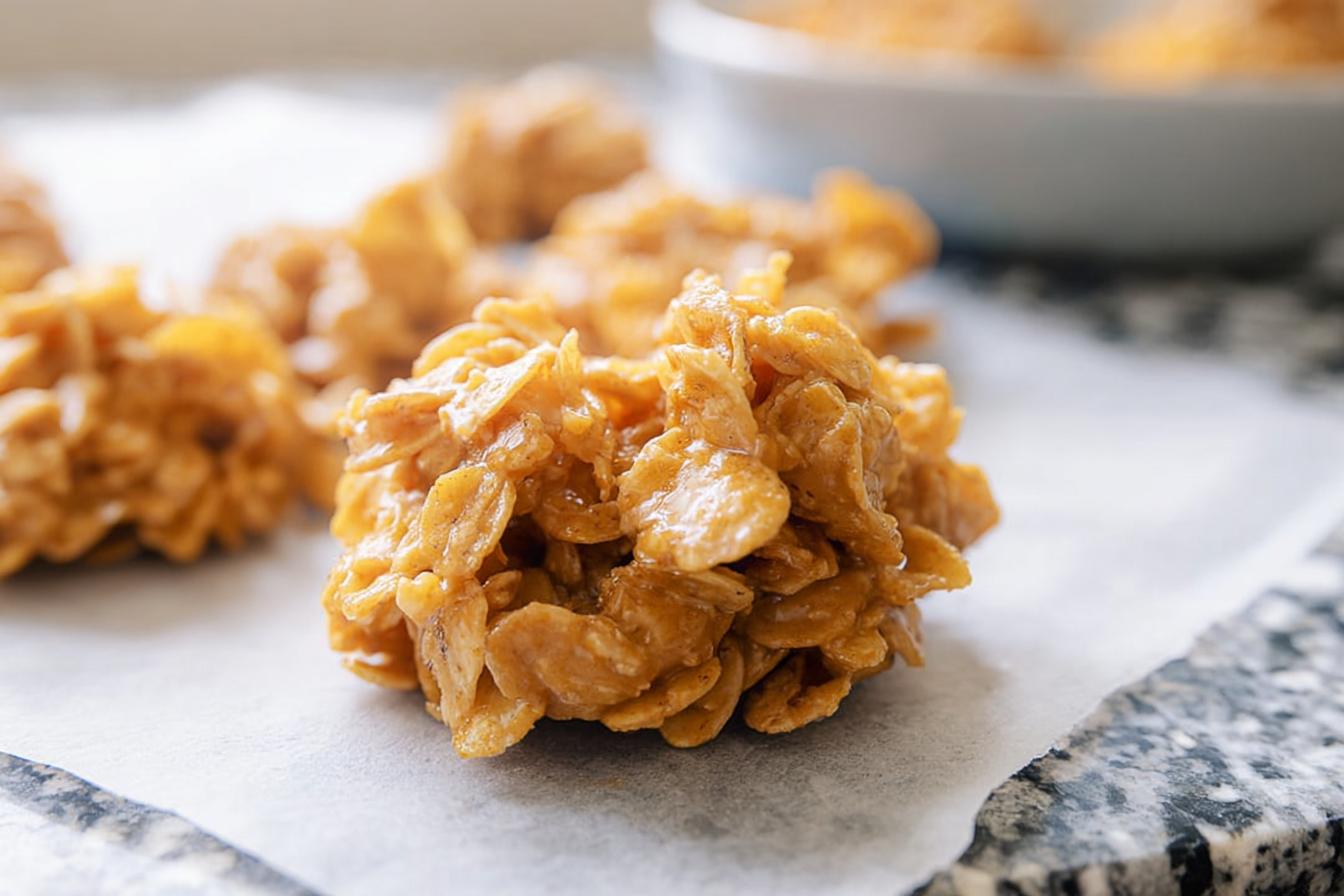 No Bake Cornflake Cookies