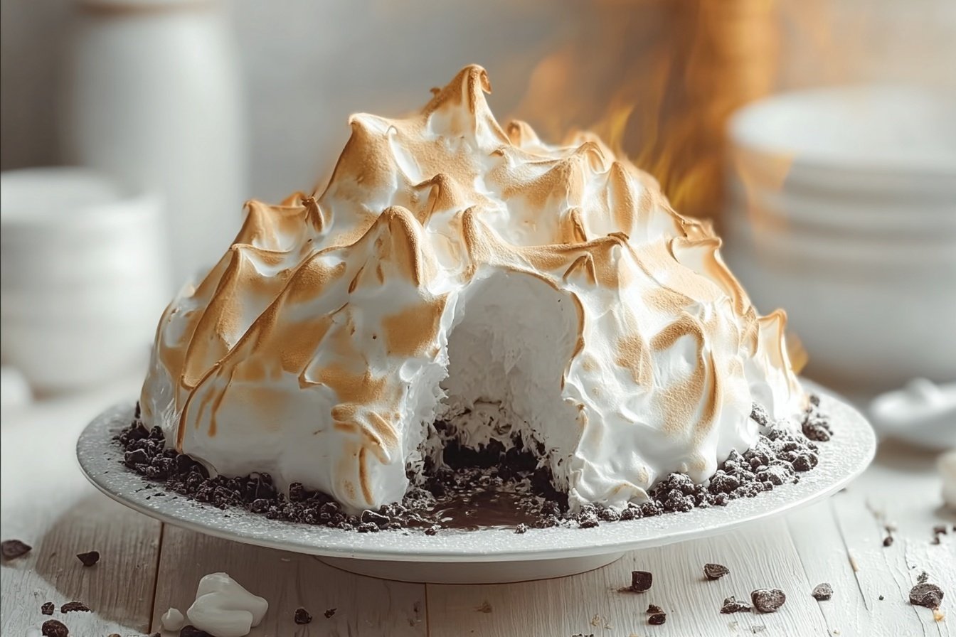 Brownie Baked Alaska Recipe 4 Baked Alaska