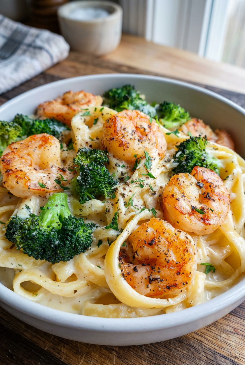 Shrimp and Broccoli Alfredo Recipe 4 Broccoli Shrimp Alfredo