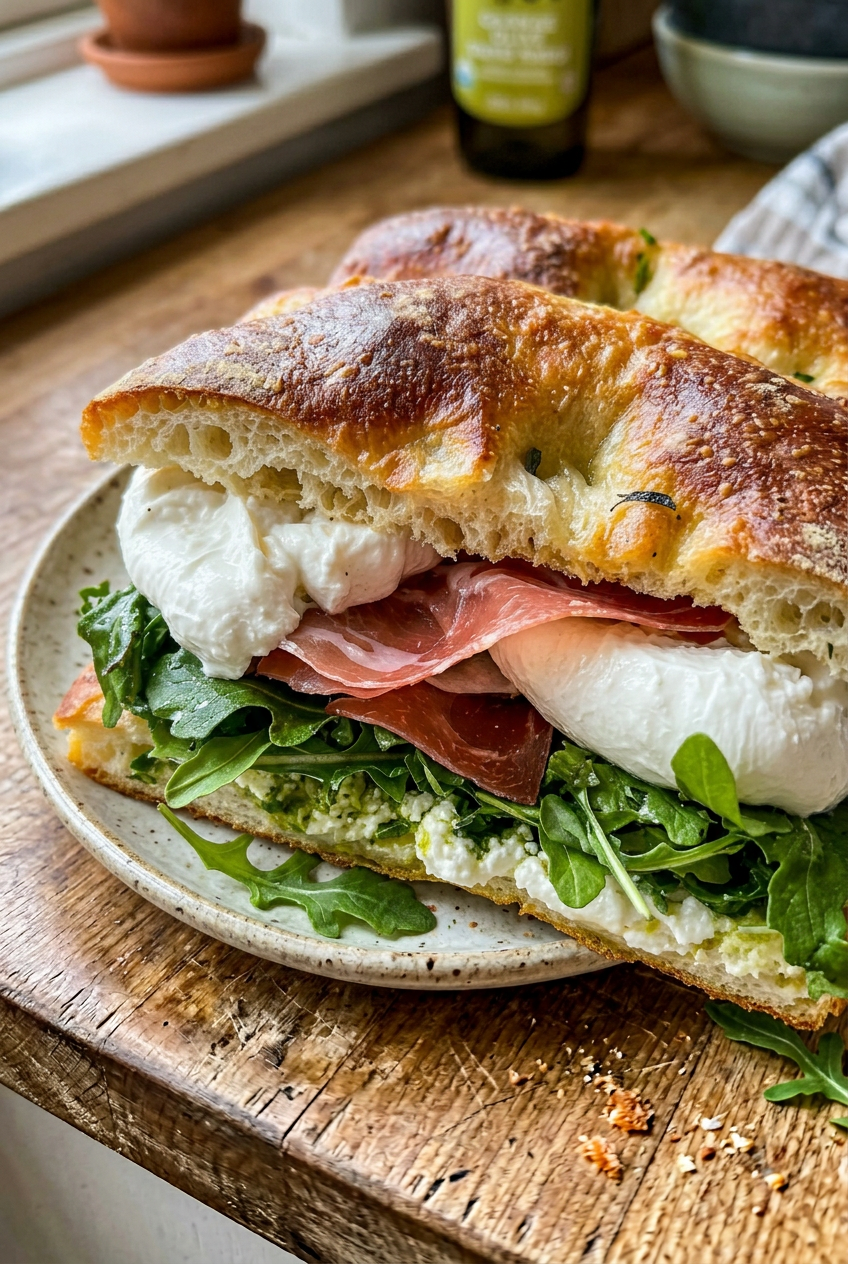 Focaccia Sandwich Recipe with Fresh Italian Fillings 4 Classic Italian Focaccia Sandwich