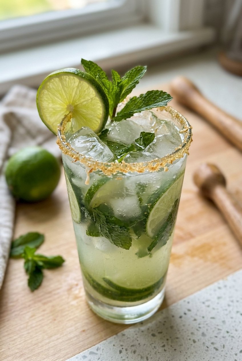 Coconut Lime Refresher Mocktail Recipe