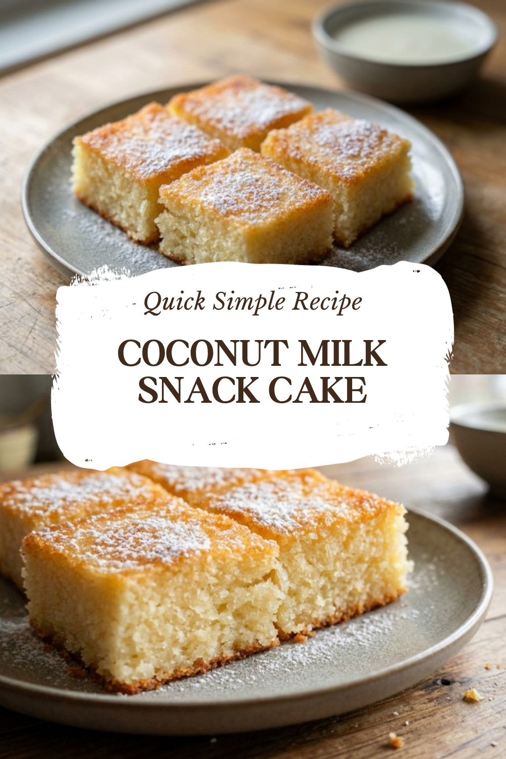Coconut Milk Snack Cake