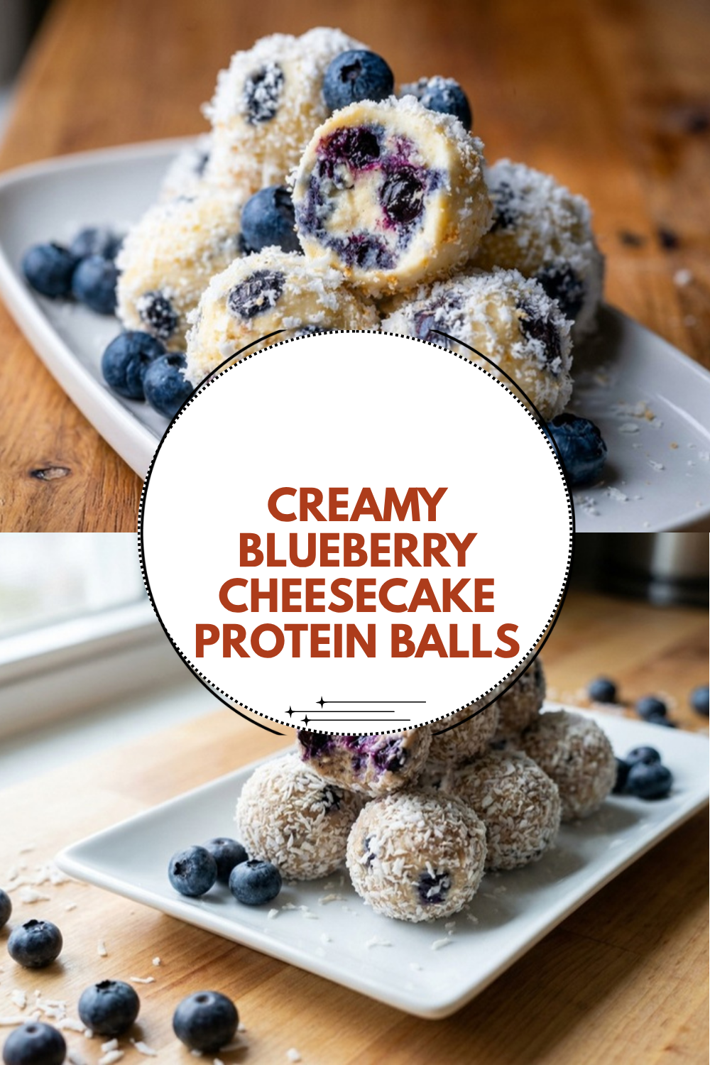 Blueberry Cheesecake Protein Balls No Bake Recipe 3 Creamy Blueberry Cheesecake Protein Balls