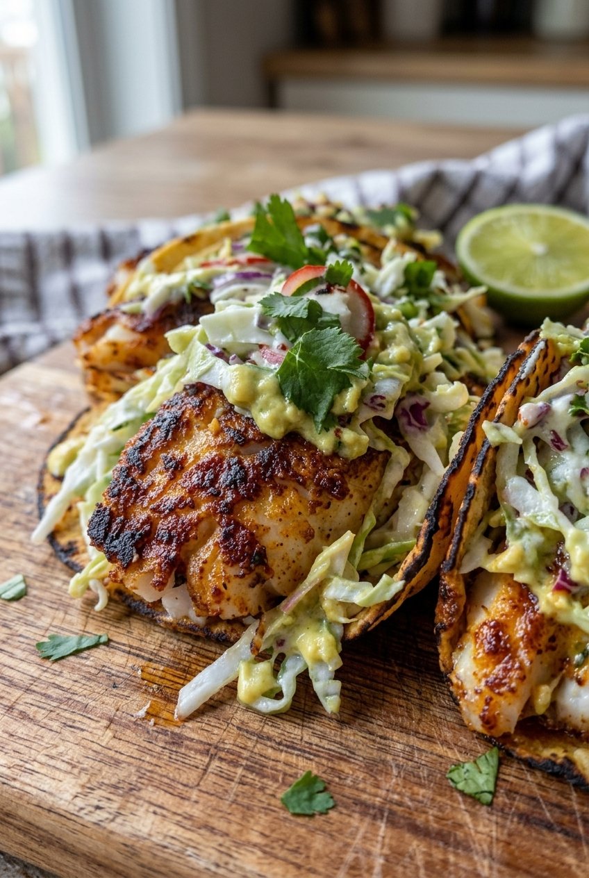 Crispy Panko Fish Tacos Recipe 4 Crispy Fish Tacos