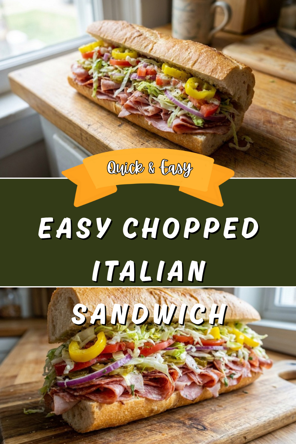 Easy Chopped Italian Sandwich