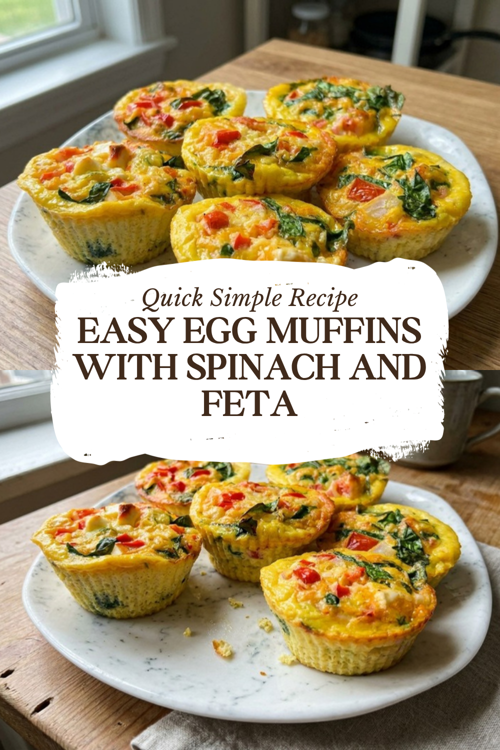 Easy Egg Muffins With Spinach And Feta