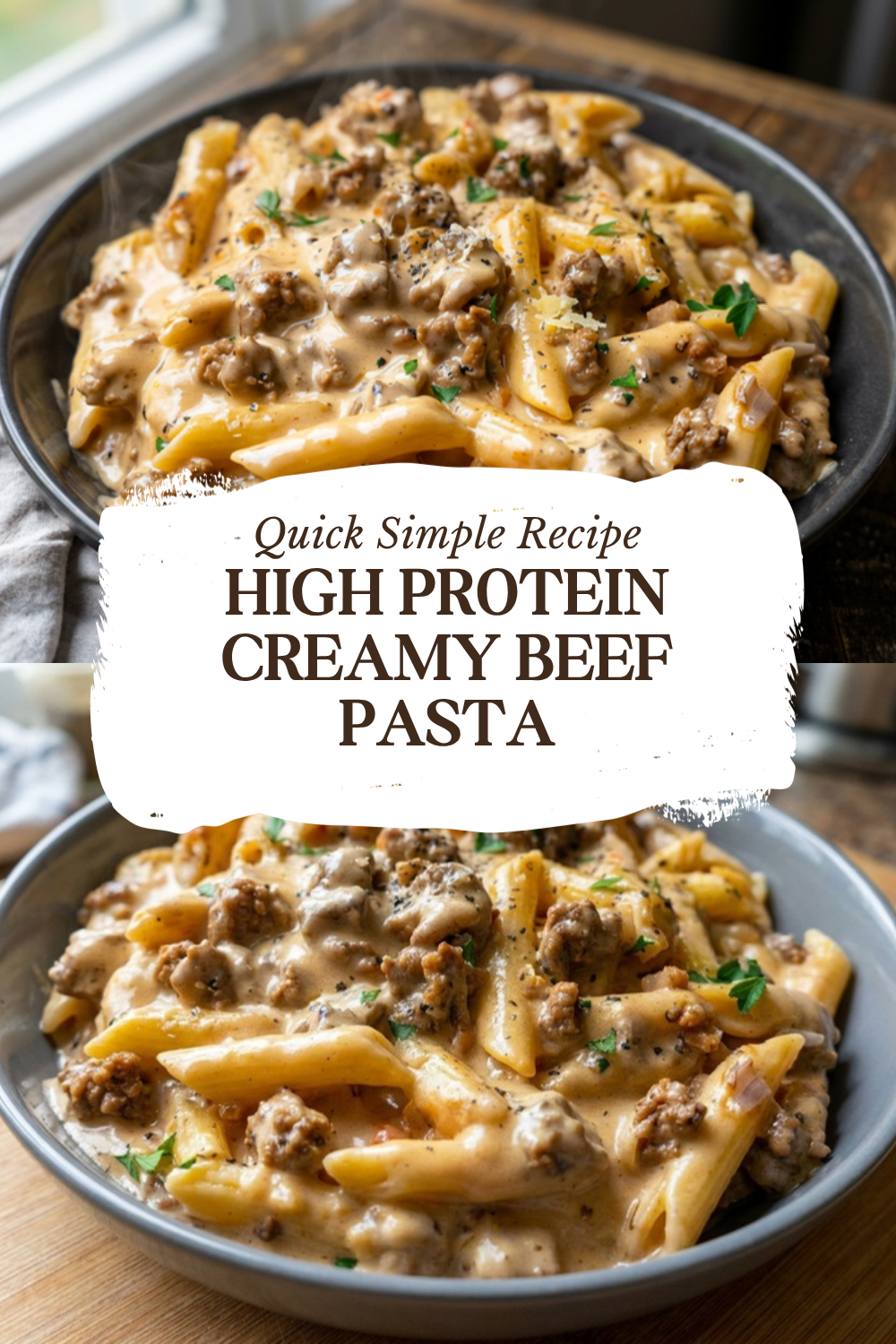 Creamy Beef and Shells High Protein Pasta Recipe 5 High Protein Creamy Beef Pasta
