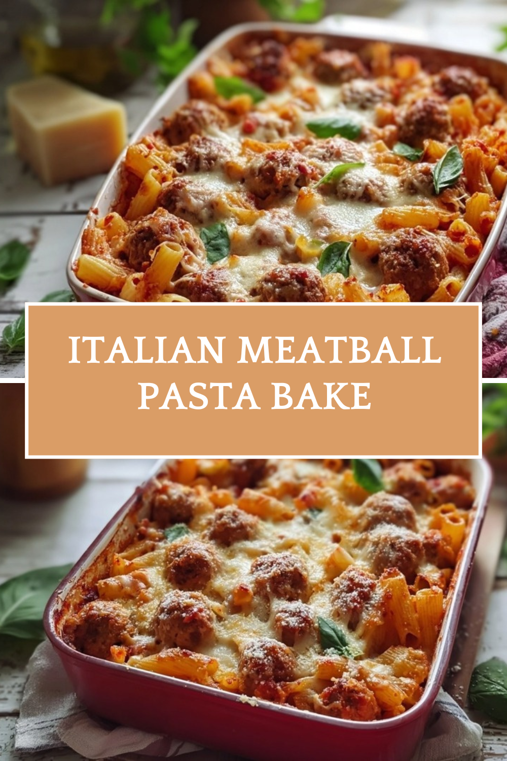 Italian Meatball Pasta Bake