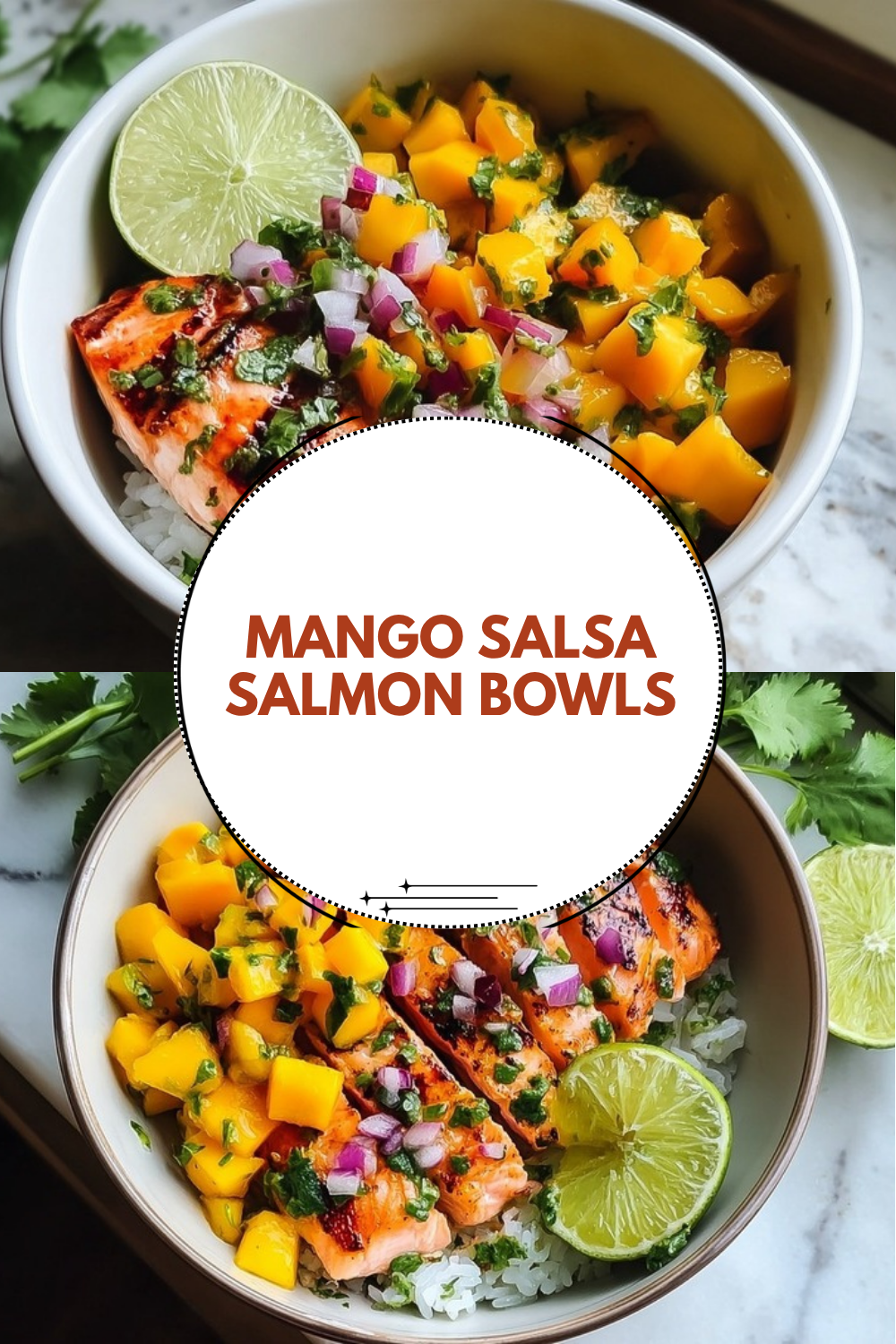 Mango Salsa Salmon Bowls