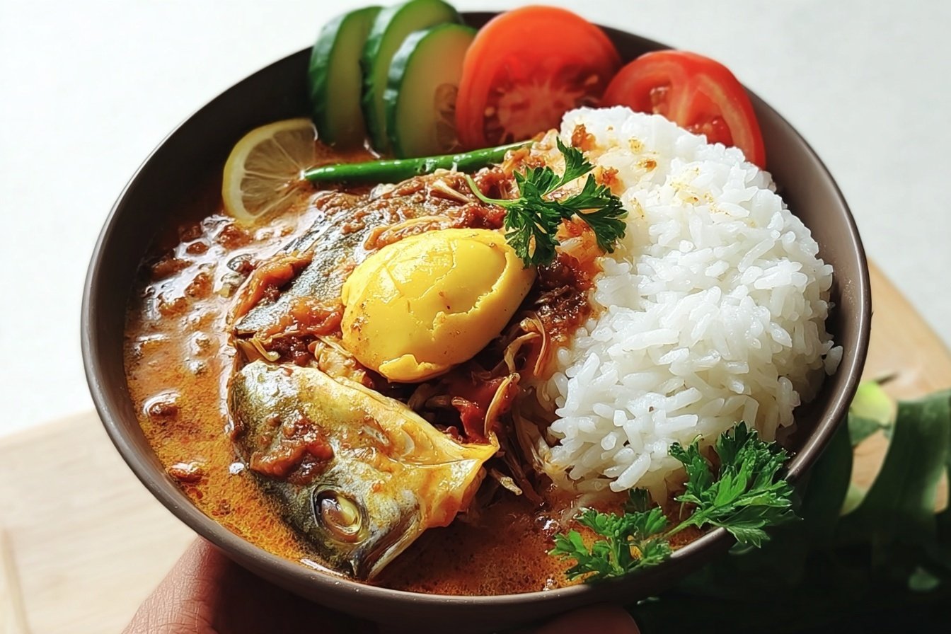 Nasi Dagang Recipe: Authentic Malaysian Fish Curry with Glutinous Rice 4 Nasi Dagang