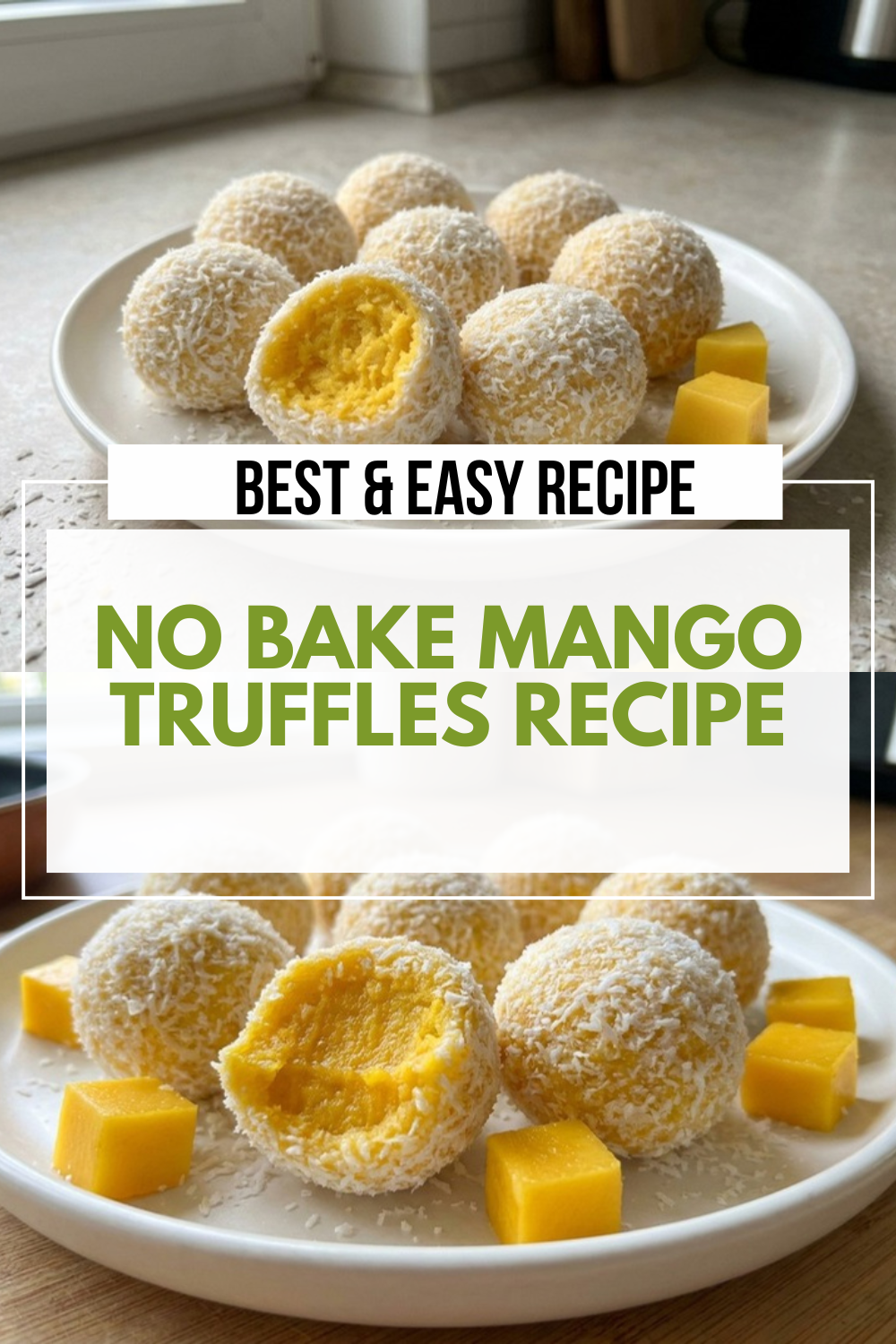 3 Ingredient Mango Truffles No Bake Super Easy 5 No Bake Mango Truffles Recipe
