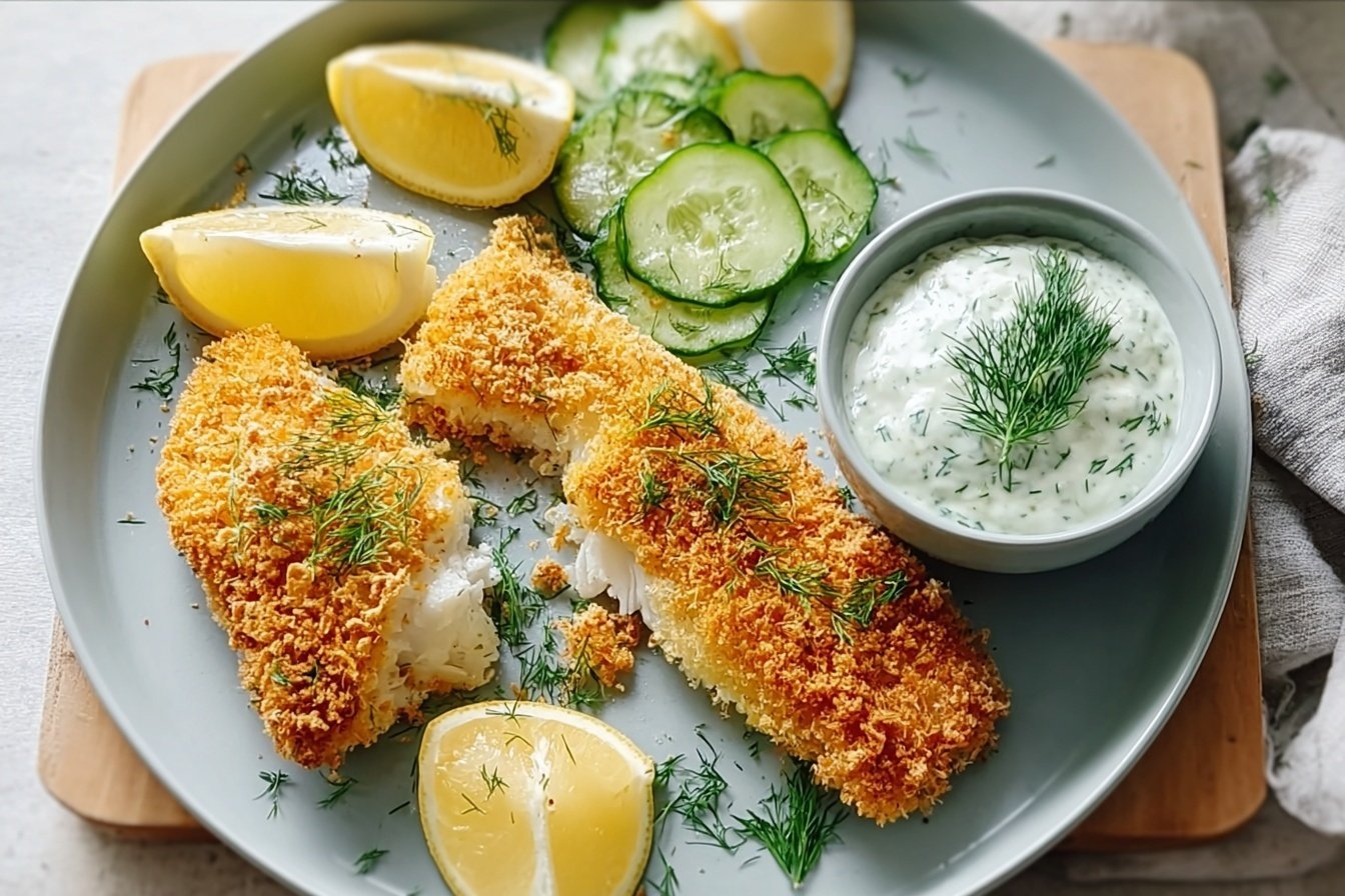 Oven Baked Crumbed Fish