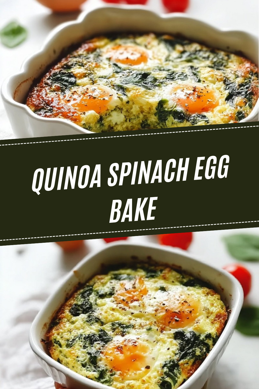 Quinoa Spinach Egg Bake