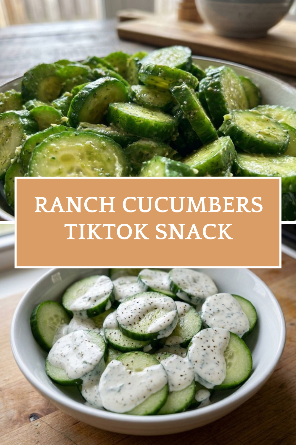 Ranch Cucumbers Tiktok Snack