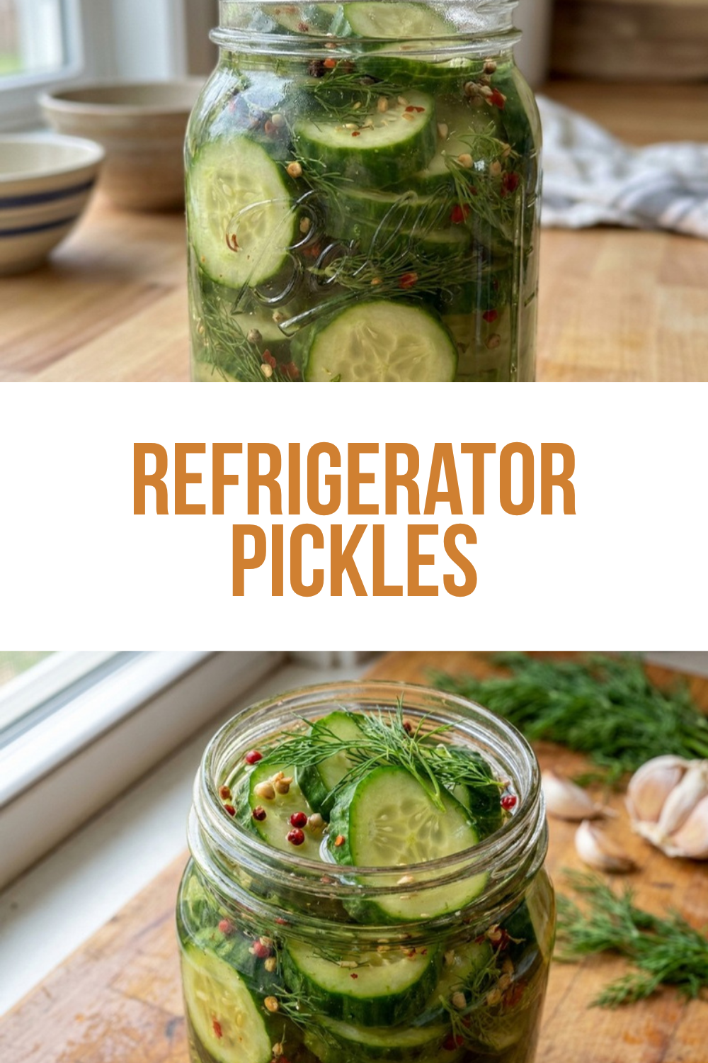 Refrigerator Pickles Quick and Easy Recipe 5 Refrigerator Pickles