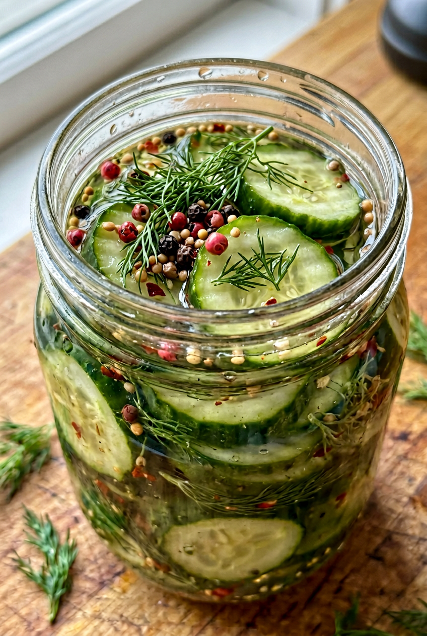 Refrigerator Pickles Quick and Easy Recipe 4 Refrigerator Pickles