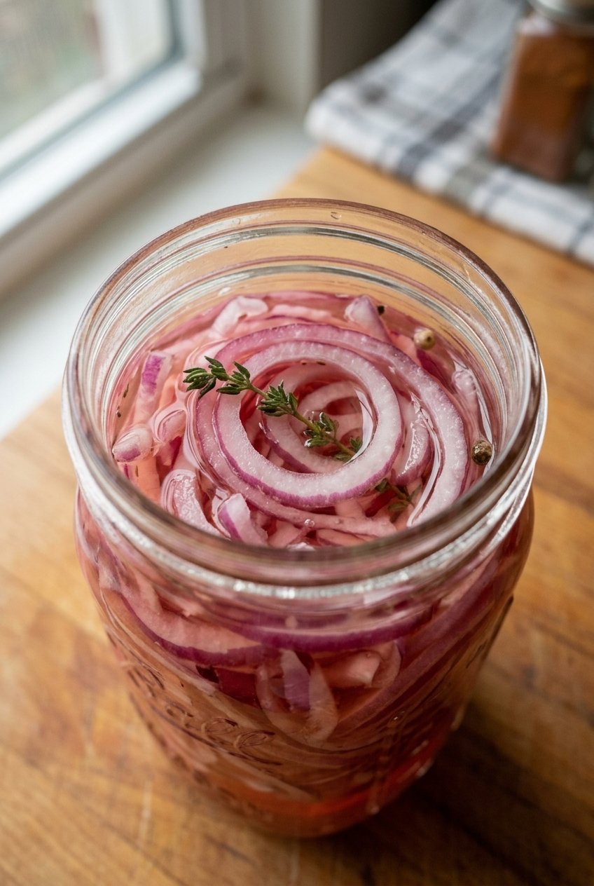 Refrigerator Quick Pickled Red Onions