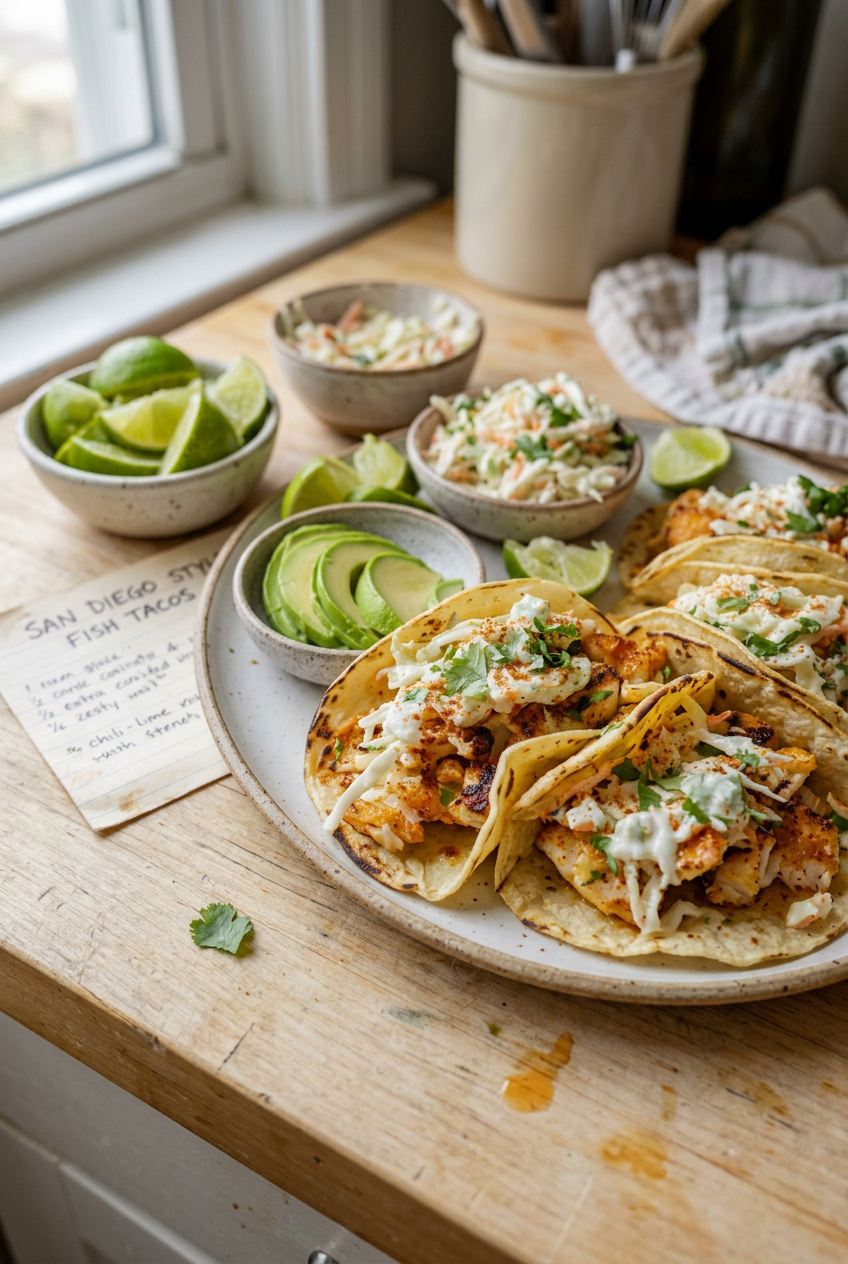 San Diego Style Fish Tacos Recipe 4 San Diego Style Fish Tacos Recipe