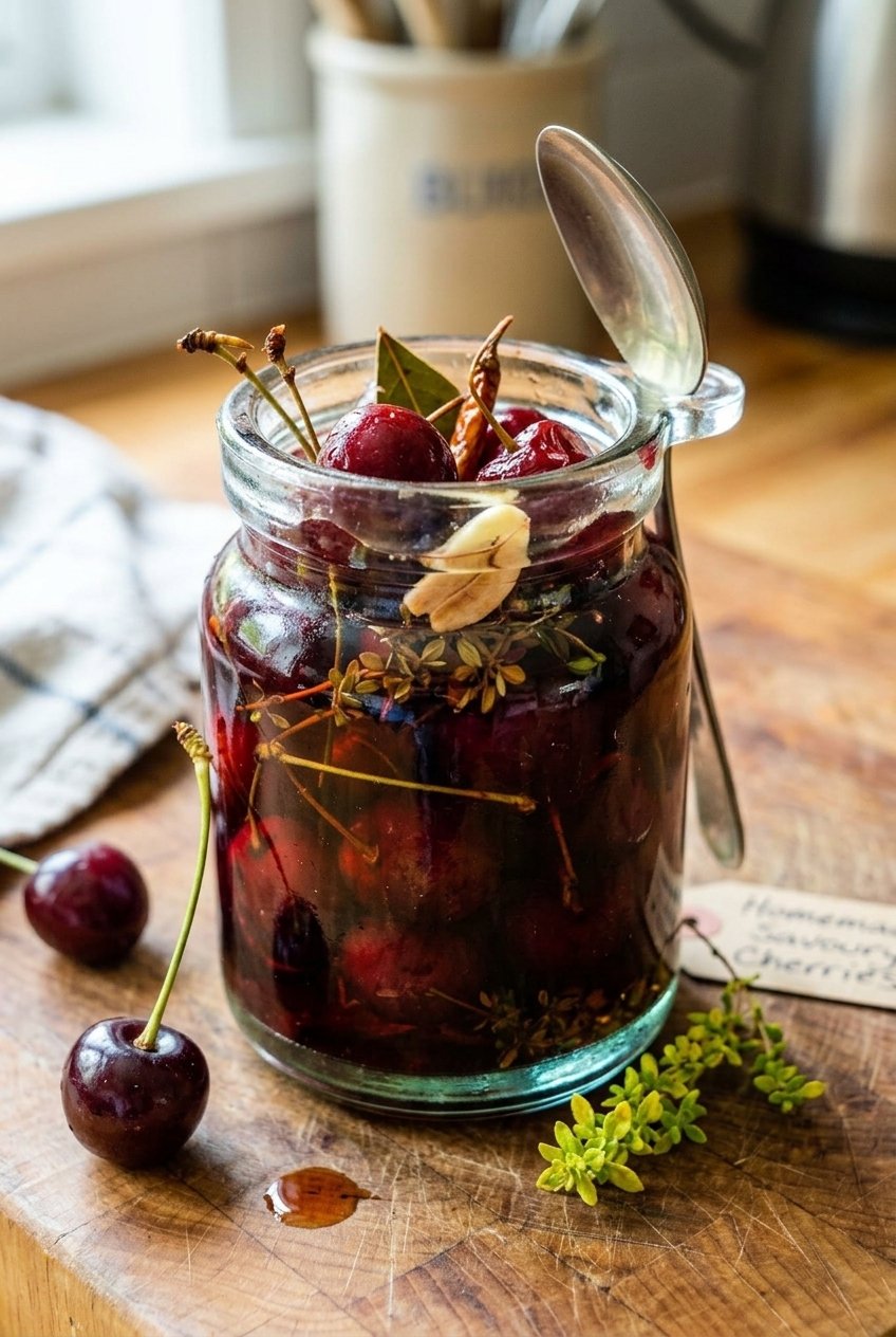 Pickled Cherries Recipe Savory Spanish Style 4 Savoury Spanish Style Pickled Cherries
