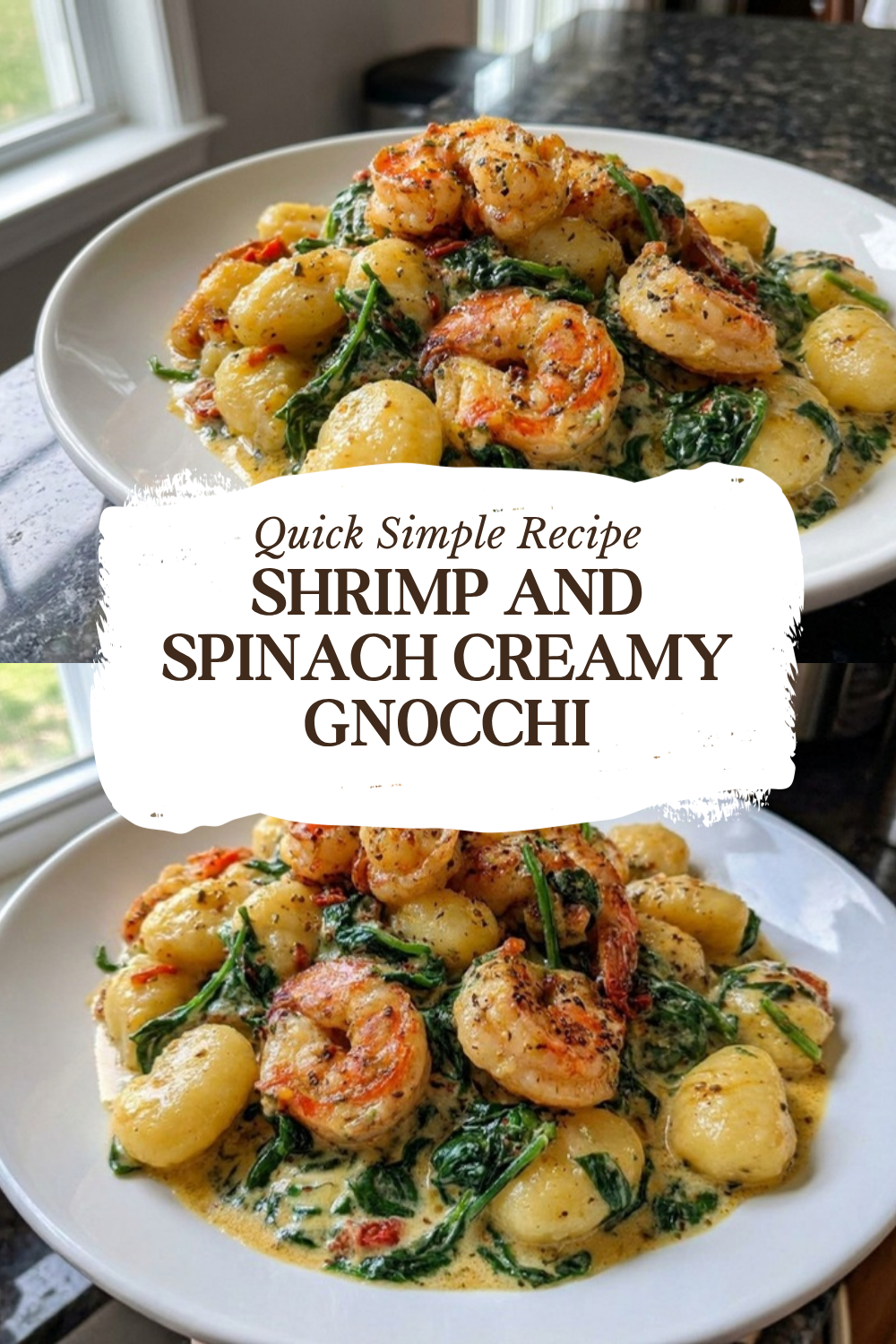 Shrimp And Spinach Creamy Gnocchi