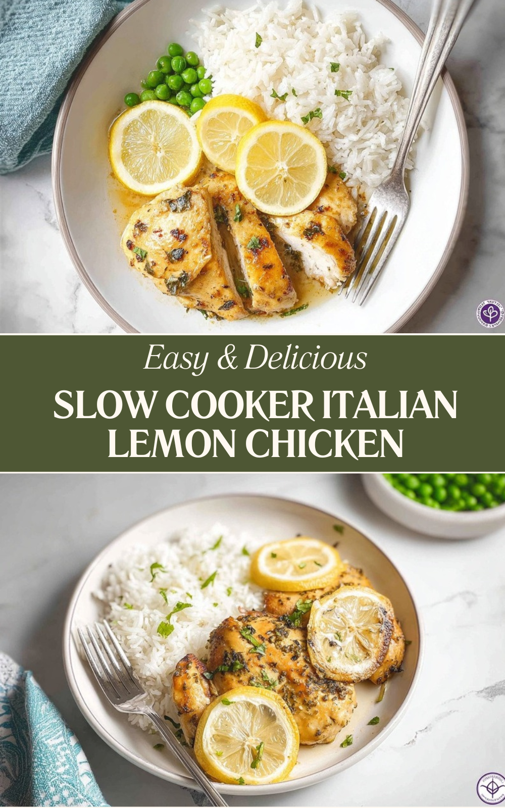 Slow Cooker Italian Lemon Chicken