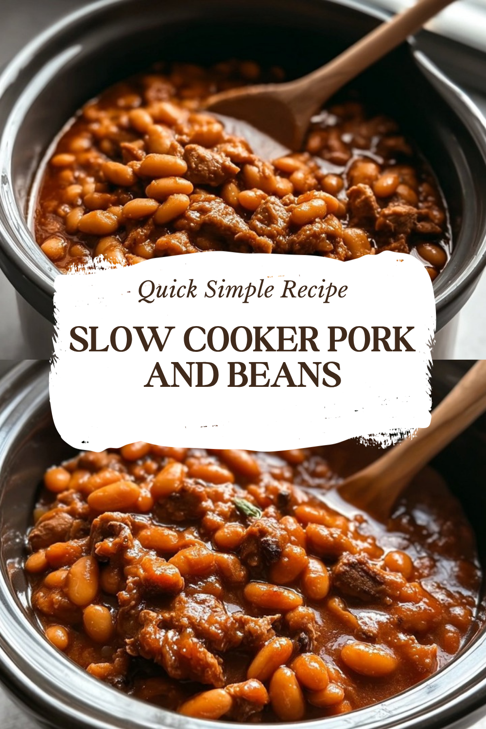 Slow Cooker Pork And Beans