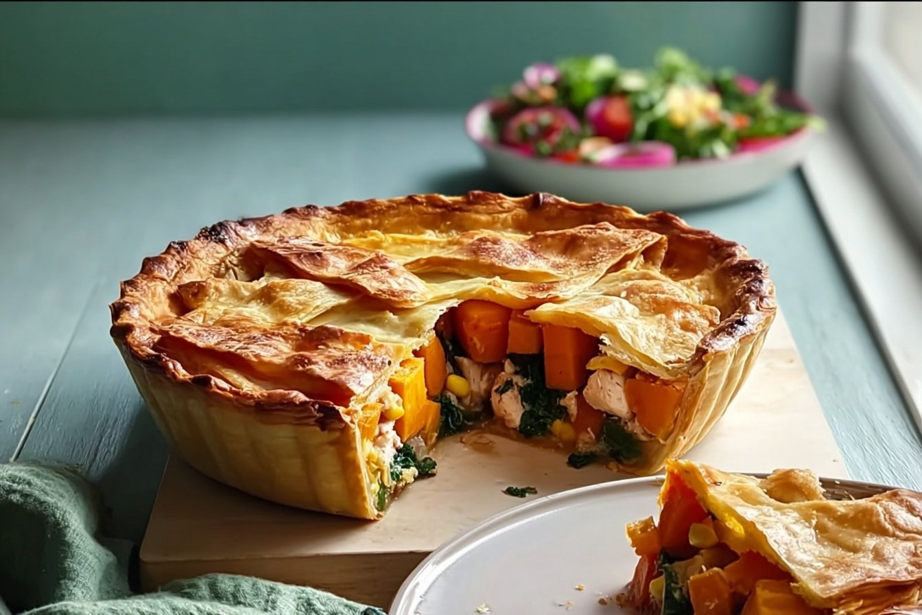 Sweet Potato And Chicken Pie