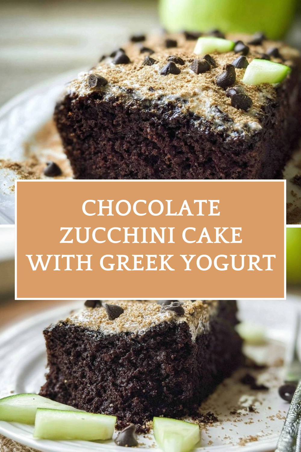 Chocolate Zucchini Cake With Greek Yogurt