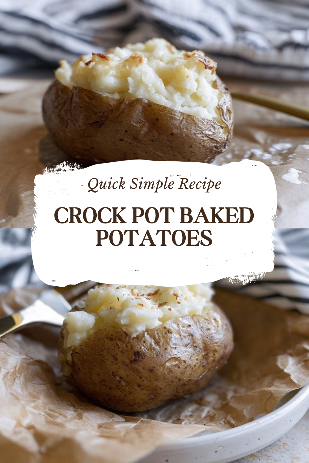 Crock Pot Baked Potatoes Recipe 5 Crock Pot Baked Potatoes