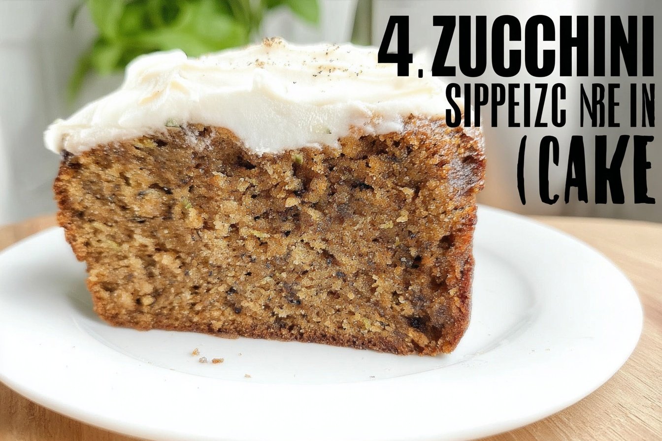Four Ingredient Zucchini Spice Cake