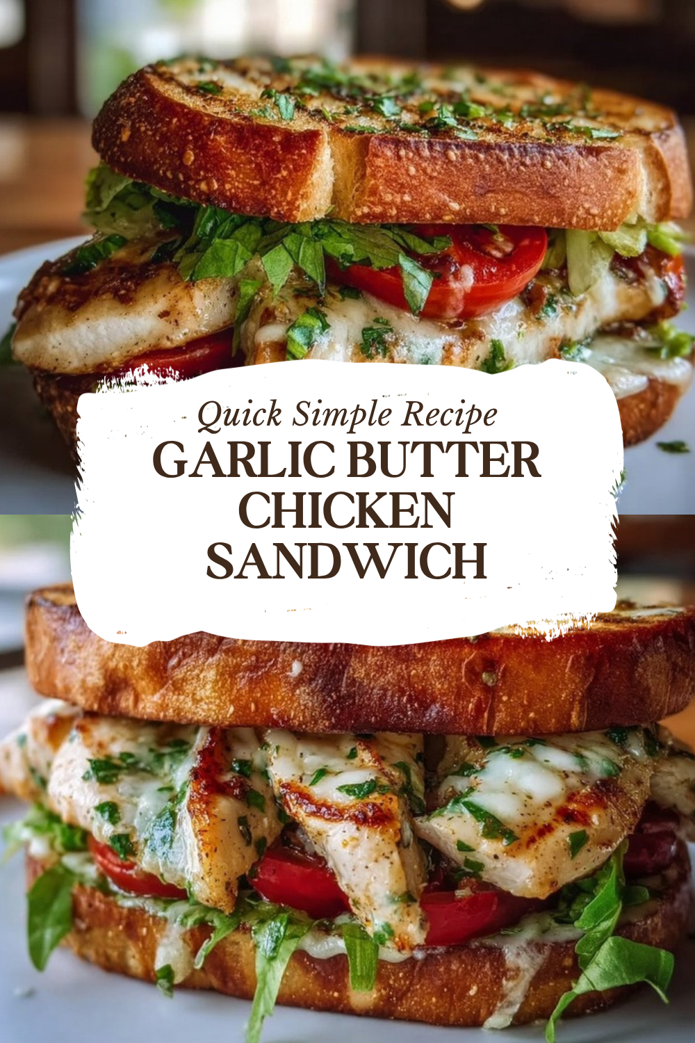Garlic Chicken Sandwich Recipe 3 Garlic Butter Chicken Sandwich