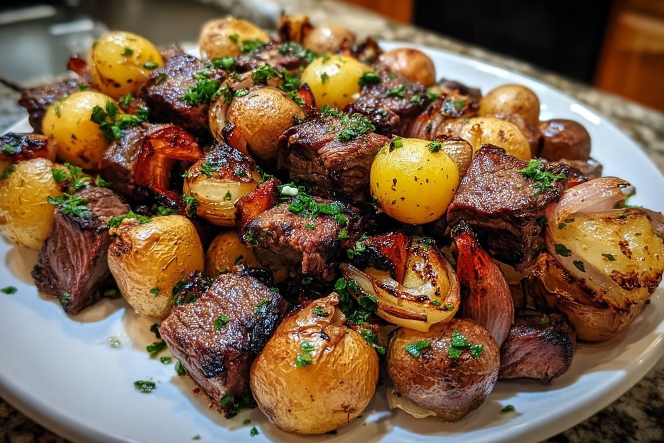 Grilled Steak And Potato Kabobs