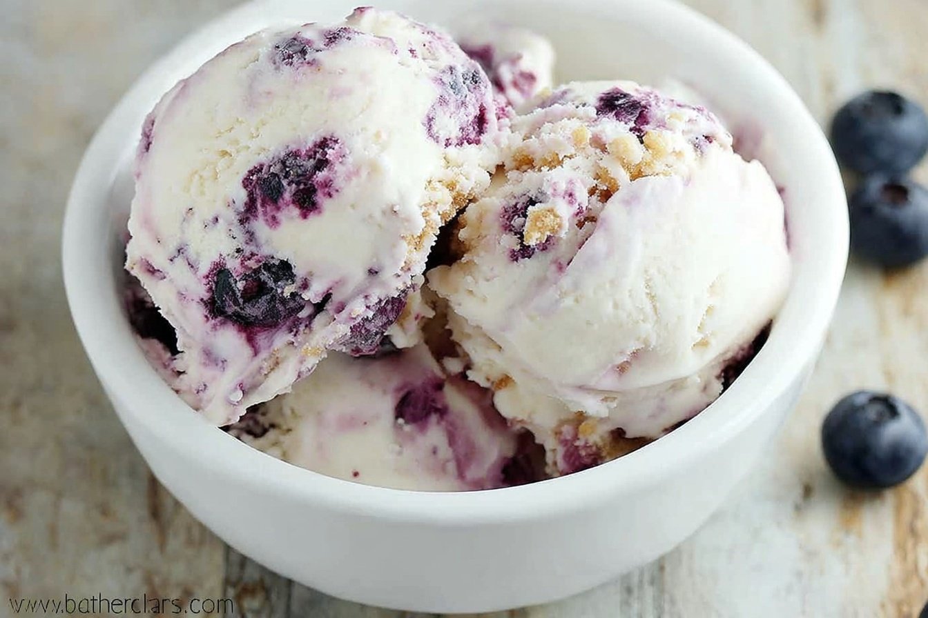 Lemon Blueberry Cheesecake Ice Cream Recipe 4 Lemon Blueberry Cheesecake Ice Cream