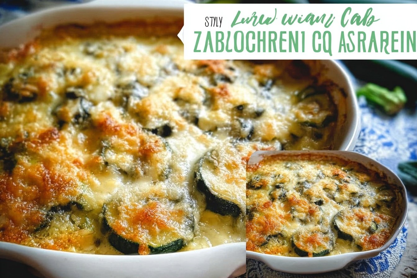 Low Carb Zucchini Au Gratin Casserole