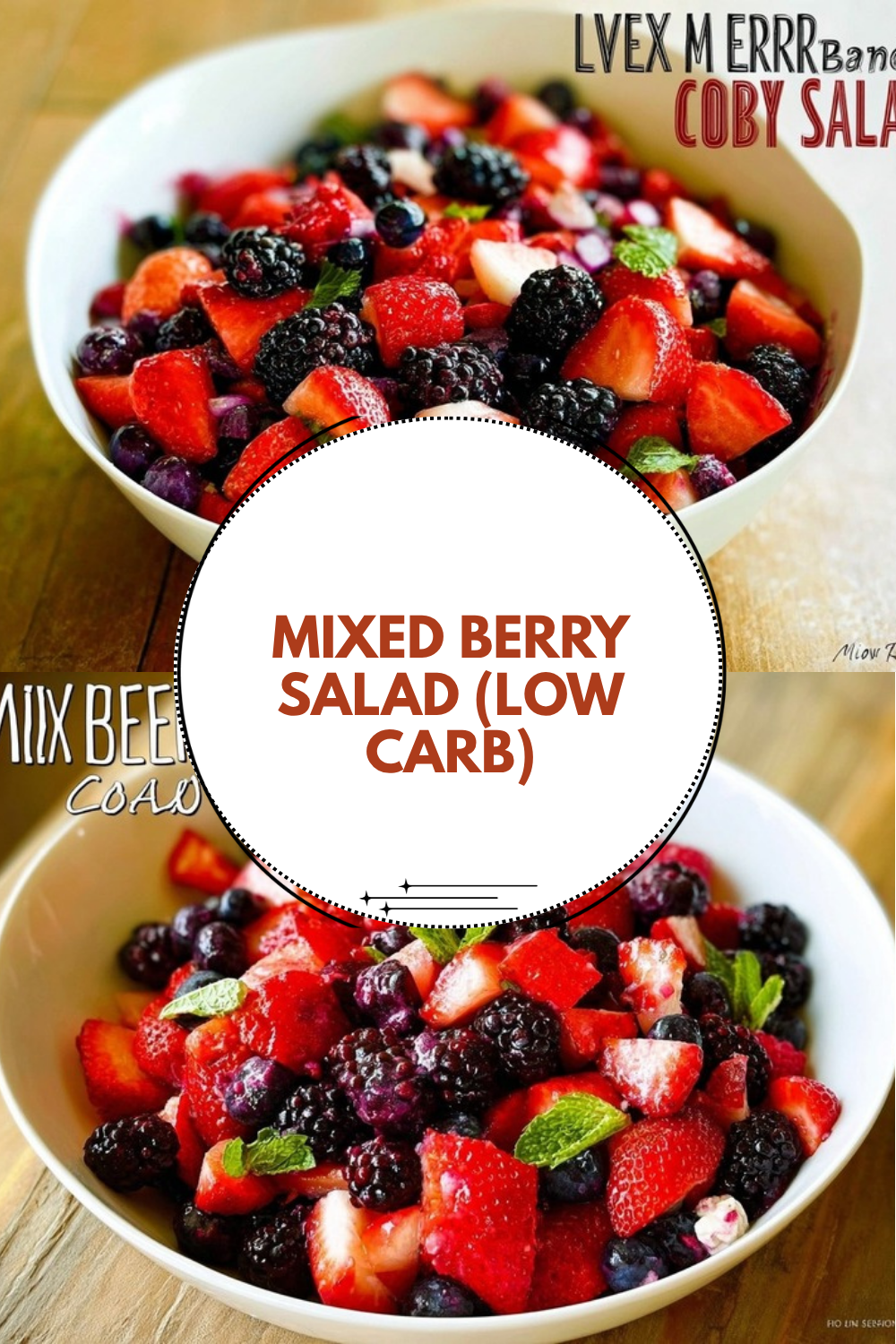 Mixed Berry Fruit Salad Low Carb 5 Mixed Berry Salad (Low Carb)