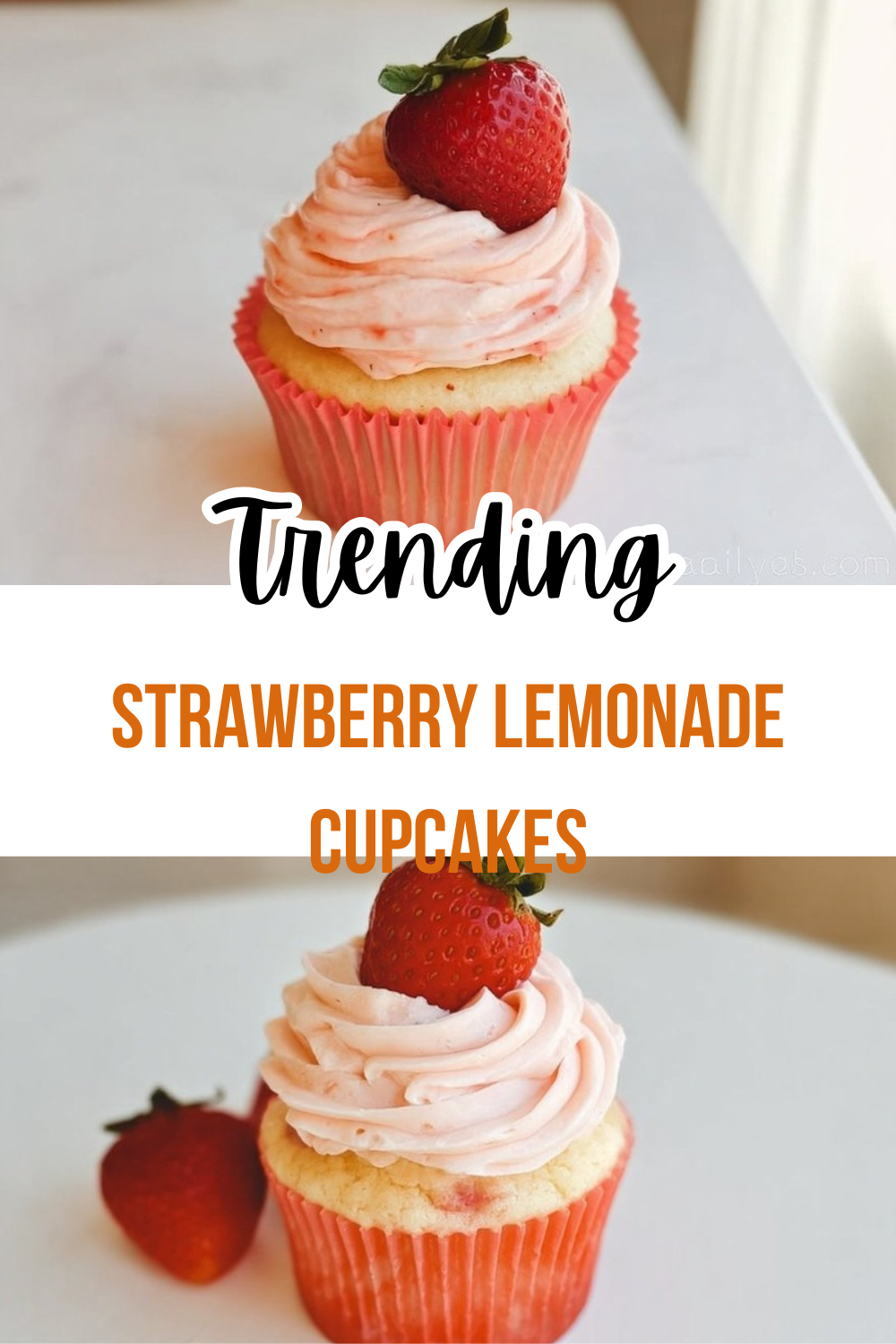 Strawberry Lemonade Cupcakes