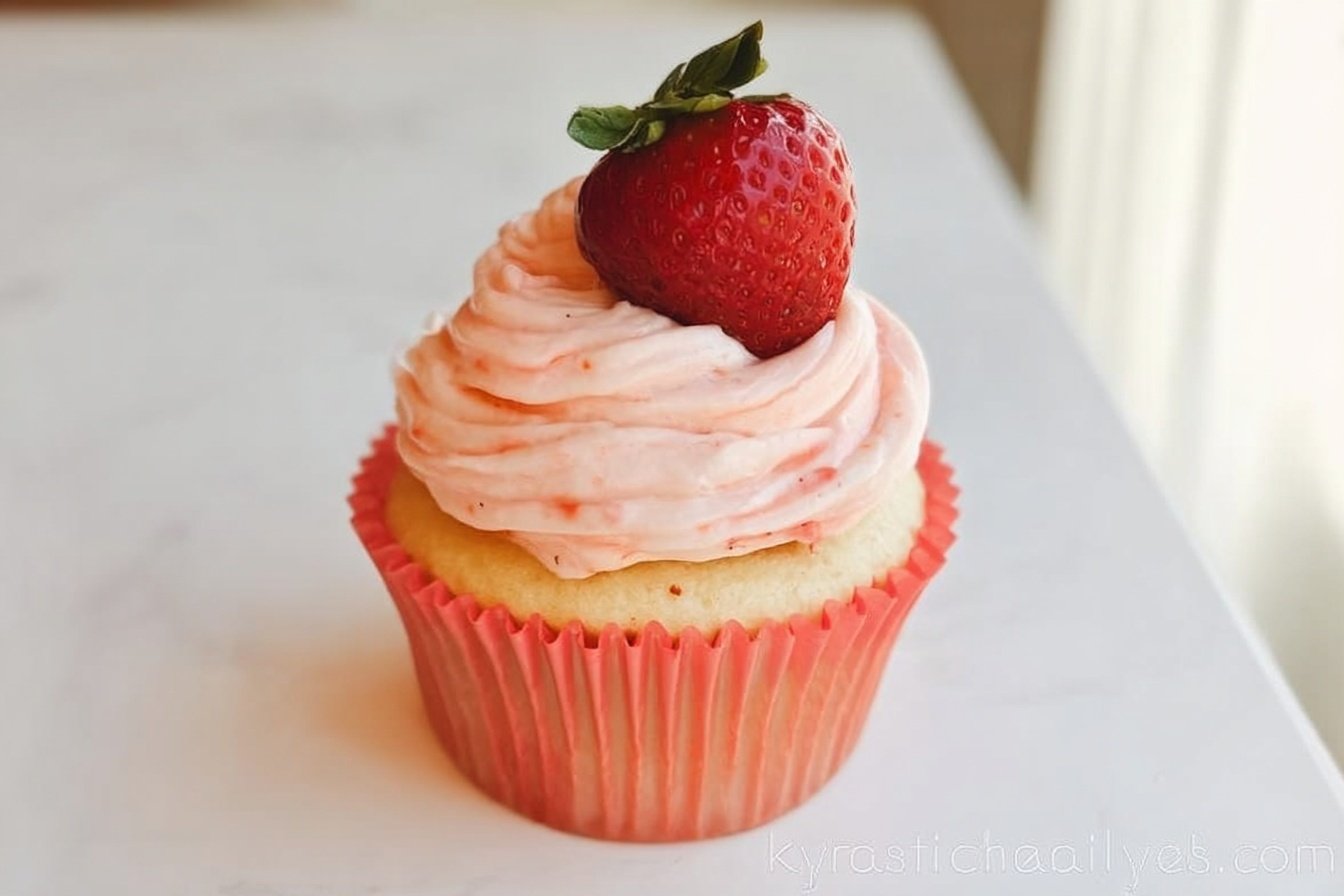 Strawberry Lemonade Cupcakes