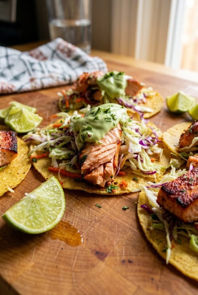 Salmon Fish Tacos With Avocado Crema And Coleslaw 34.png