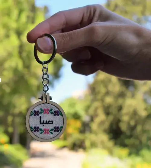 10 Embroidery Keychains Free Patterns for Personalized Keys and Bags 2 10 Embroidery Keychains Free Patterns, 2. DIY Cross Stitch Embroidery Keychain