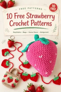10 Free Strawberry Crochet Patterns