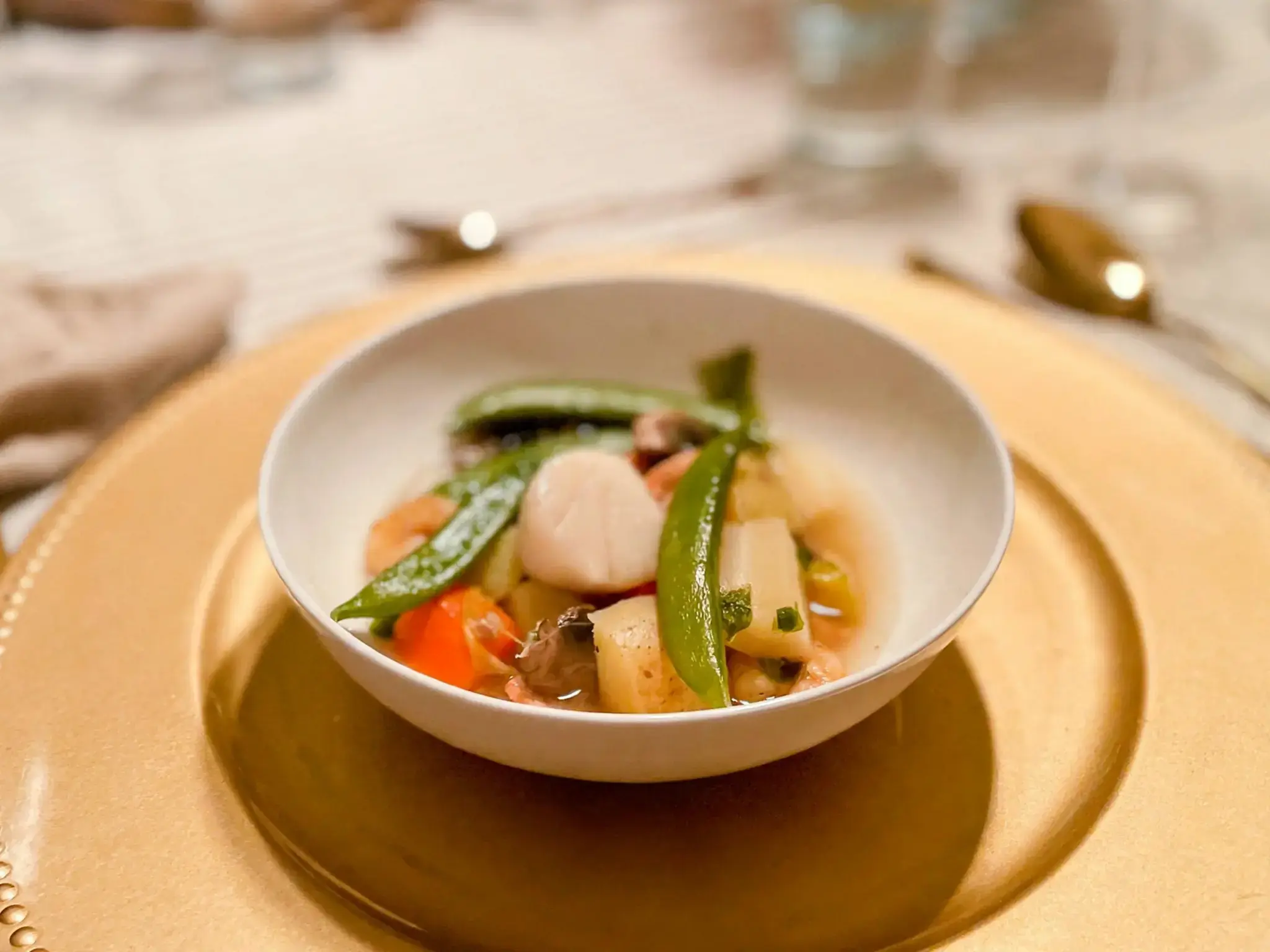 20 Fall Soups, 19) Seafood and Snap Pea Stew