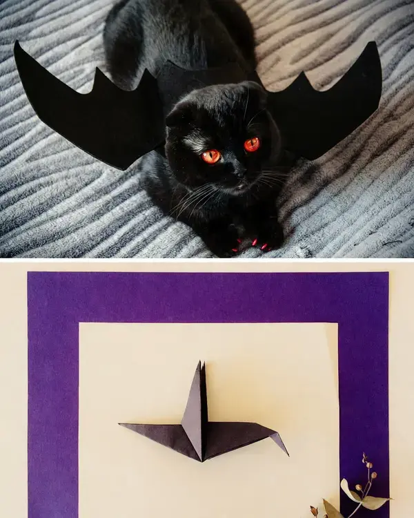 20 Halloween Paper Crafts for Easy Spooky Decor and Family Fun 5 20 Halloween Paper Crafts, 4. Origami Black Cats (3 of 3)
