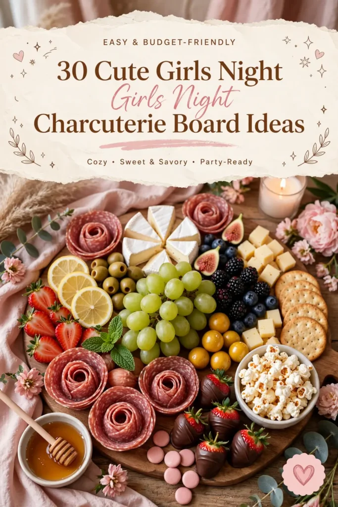 30 Cute Girls Night Charcuterie Board Ideas