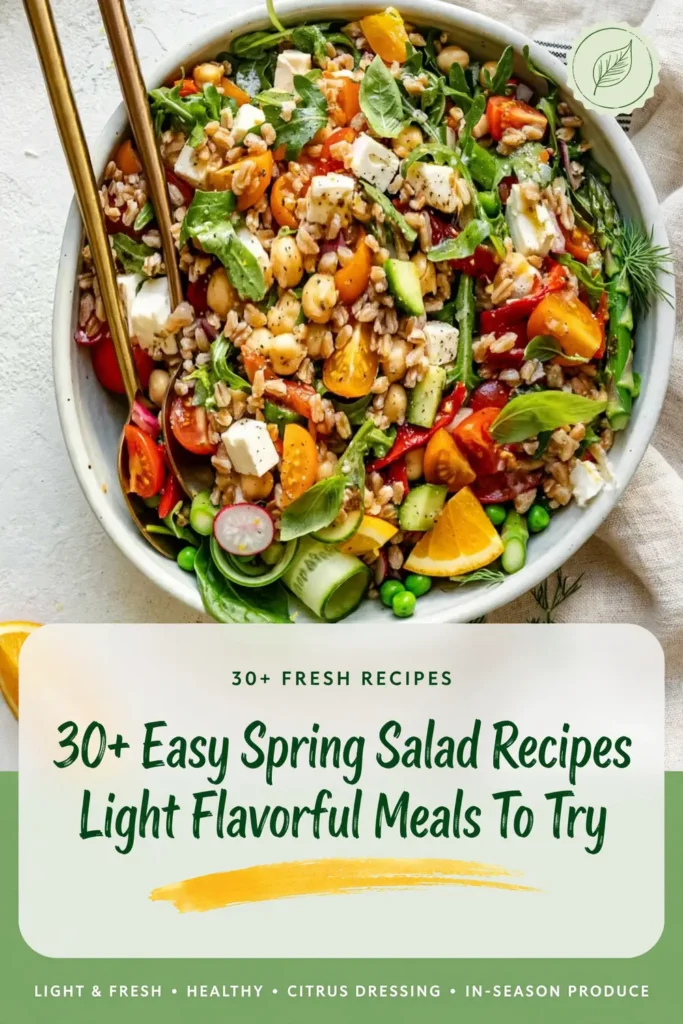 30+ Easy Spring Salad Recipes Light Flavorful Meals To Try